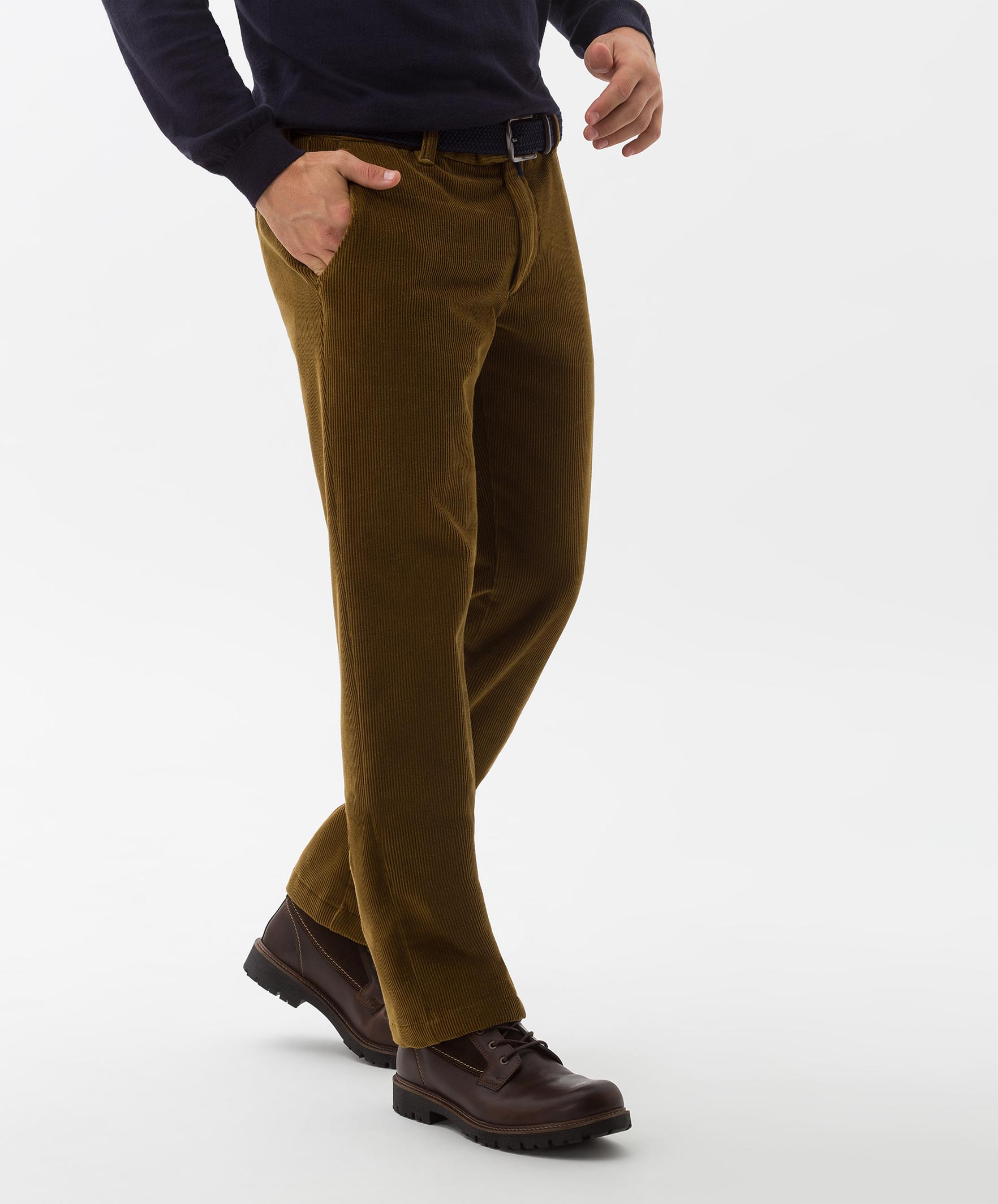 Brax Jim 316 Corduroy Corduroy Trouser Camel | Jan Rozing Men's Fashion