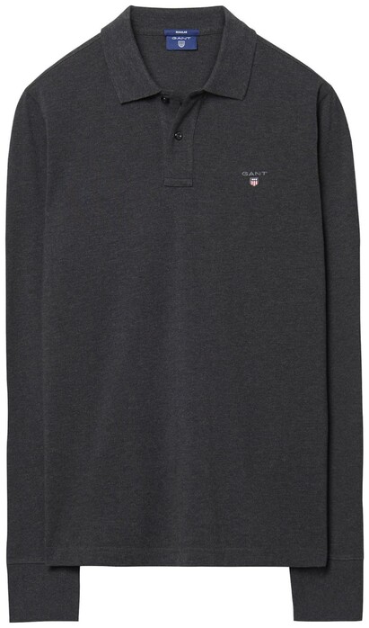 gant original long sleeve piqué polo shirt